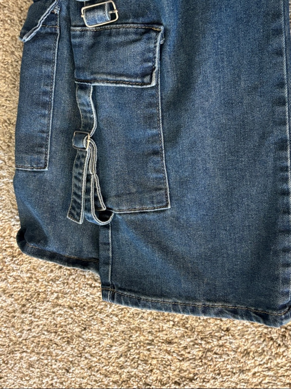 Disclosure Blue Washed Cargo Jeans Size 1/25 Ladies - Picture 7 of 7
